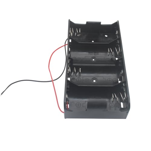 Caja de batería tamaño D de 6V con cables pelados para fijación segura y energía ininterrumpida 5