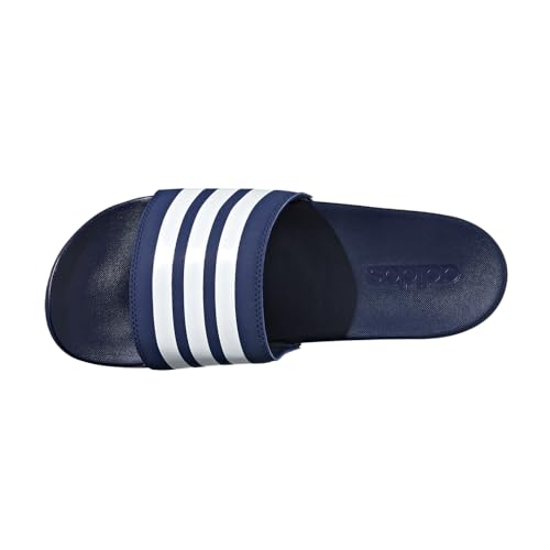 Image of adidas Performance Men's Adilette Comfort Sandal, Dark Blue /White /Dark Blue, 11 M US