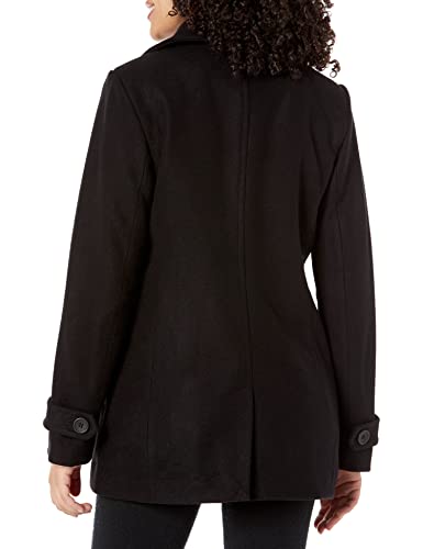 Amazon Essentials Women's Long-Sleeve Plush Peacoat, Black, Small #TOP1