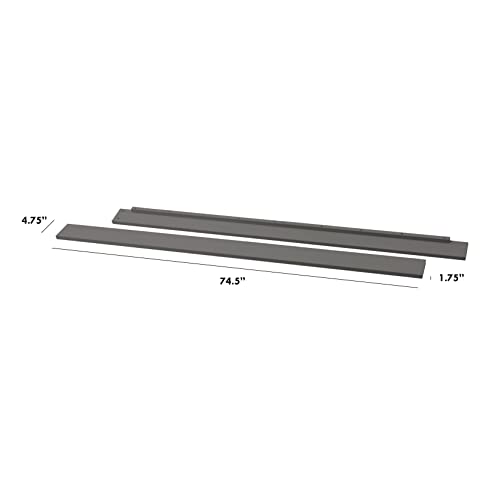 Image of DaVinci Hidden Hardware Twin /Full-Size Bed Conversion Kit (M5789) in Slate