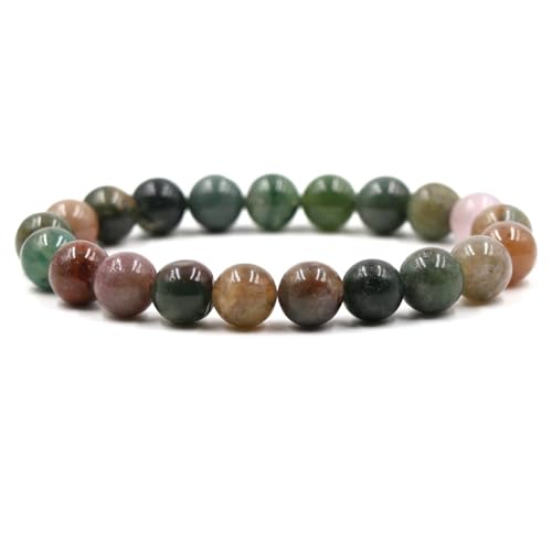 Bracelet en pierre naturelle tigre eye et perles vertes YCQYM
