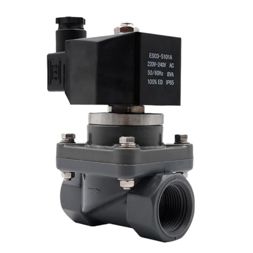 Électrovanne UPVC 1/2" NPT DC 24V à membrane basse consommation - 5