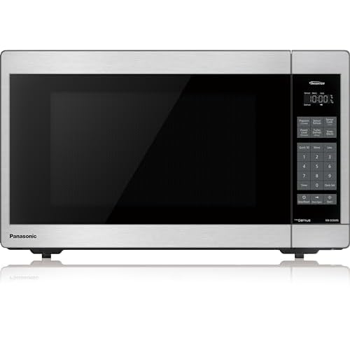 Panasonic NNSC669SC Mid Size Genius Inverter 1200 W High Power Microwave Oven, 7 Auto Cook Menus, Child Lock, Stainless Steel