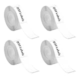 Thermoetiketten 14x40mm 4 Rollen Kompatibel Mit Phomemo D30 D35 Q30