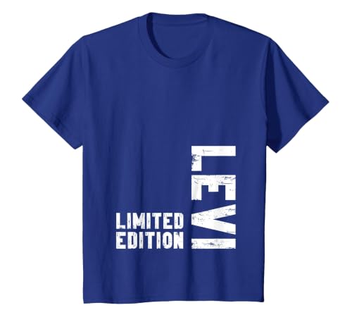 Levi Limited Edition Funny Name T-Shirt, Youth, Royal Blue, Medium