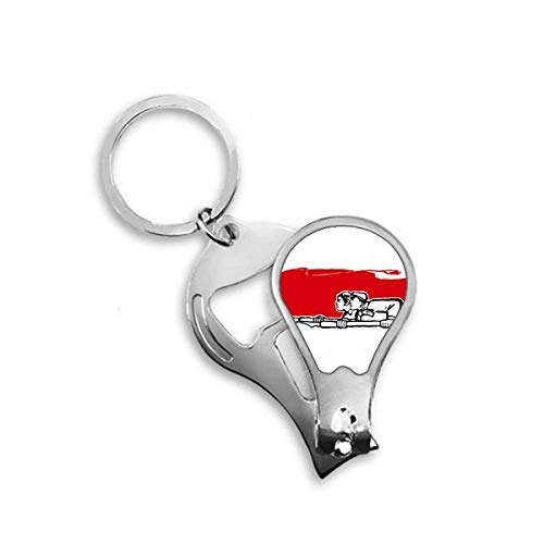 Toenail Clipper Cutter DIYthinker avec illustration de plume pour homme et femme