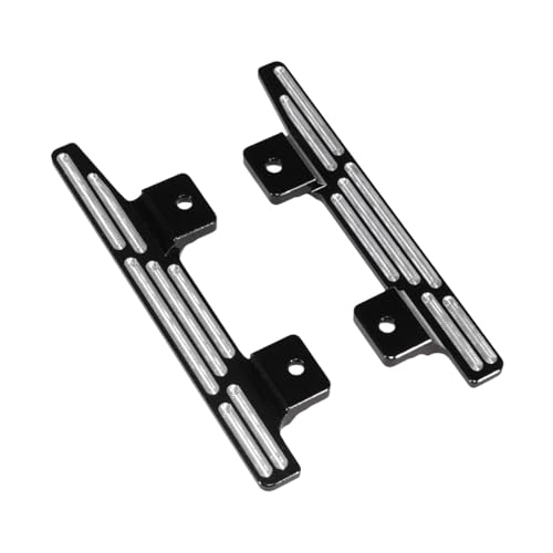 2 Pieces 1/12 RC Car Foot Pedals, RC Side Board, Replacements Step Running Board for MN78 MN82 LC79 RC Car DIY Accessories, Black