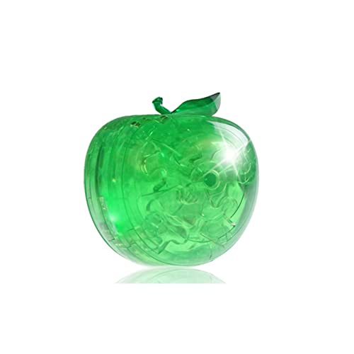 3D Crystal Puzzle - Apple (Green) #TOP4