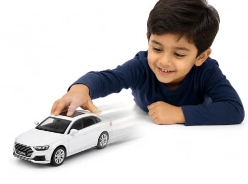 Image of Amisha Gift Gallery Q8 Diecast Matle Car Toys with Light and Sound Diecast Toy Car for Kids 1:36 Scale Model Metal Pull Back Sports Car Boys