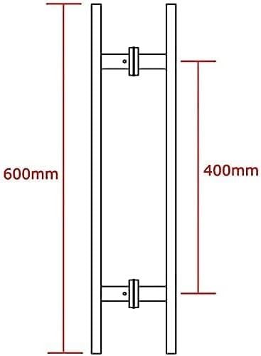 Poignée de porte push-pull robuste en acier inoxydable pour portes lourdes