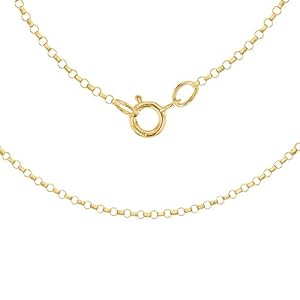 Carissima Gold Dames 1,3 mm ronde belcher halsketting 9 k (375)