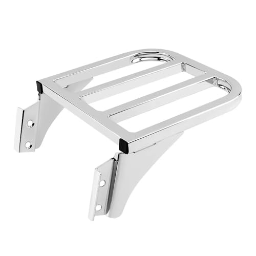 Porte-Bagage Moto en Acier Renforcé Étagère de Support Rigide pour FLSTC Dyna