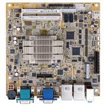 IEI Technology KINO-DBT-J19001-R10 Mini-ITX SBC Intel Celeron クアッドコアプロセッサー J1900(10W)、VGA/DVI/iDP、Dual Realtek PCIe GbE、USB 3.0、