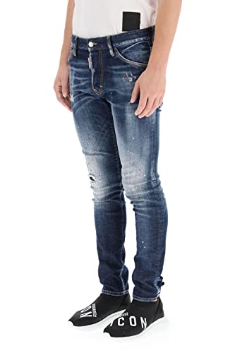 DSQUARED2 Dark I-Phone Wash Cool Guy Jeans in Blu