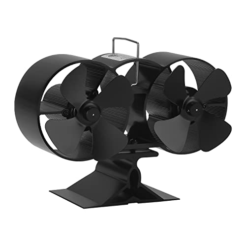 Tubiaz 8-Blatt Doppel Kaminventilator mit Thermometer