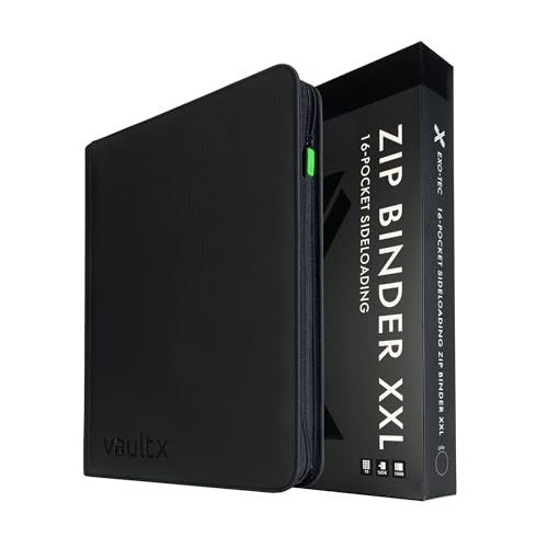 Vault X 16 Pocket XXL Zip Trading Card Binder 1088 Cards Exo-Tec (Black)