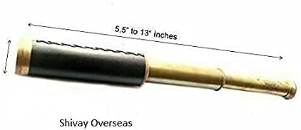 Samyati Brass Spyglass Nautical Antique Maritime Vintage Telescope for Gift