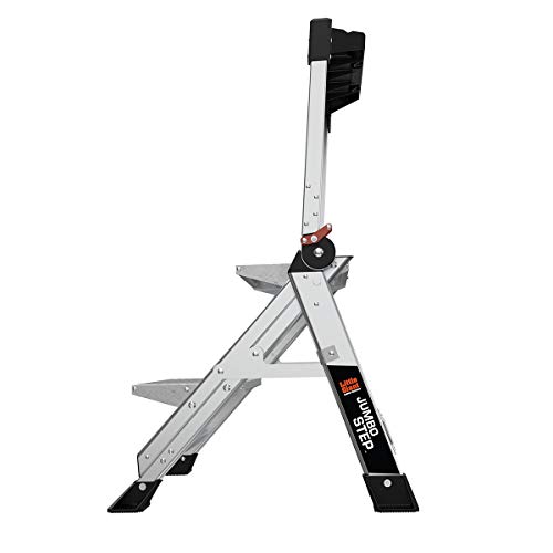 Little Giant Ladders, Jumbo Step, 2-Step, 2 foot, Step Stool, Aluminum, Type 1AA, 375 lbs weight rating, (11902), Silver by Little Giant - Image 2