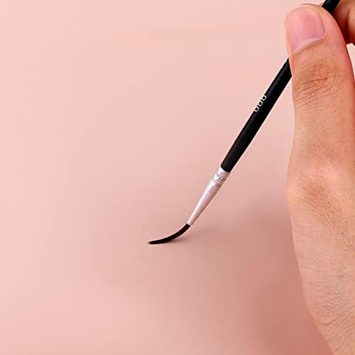 KINBOM 6pcs Detail Paint Brush Set, Fine Tip Paint Brush Miniature Painting Brushes Kit for Watercolor Acrylic Oil Face Nail Scale Model Painting Line Drawing (Black)