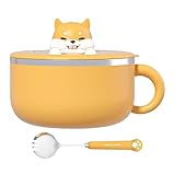 Cuenco para pasta con tapa, acero inoxidable de 1200 ml, con aislamiento térmico, cuenco para preparar pasta con tapa, para estudiantes, adultos, ensaladas, pasta, sopa, dormitorio, apartamento