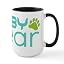 White/Black Inside - Baby Bear Family Matching Large Mug