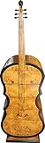 Design: Art Deco Casa Padrino Art Deco Schubladen Schrank Vogelaugenahorn im Bass Instrumenten Design - Handgefertigt - Biedermeier Möbel