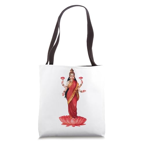 Bolso Tote Lakshmi Diosa Hindú de la Fortuna Poder y Riqueza
