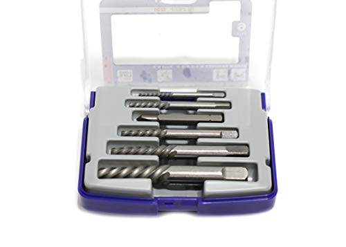 Tivoly 11111070001 Extracteurs de goujons/vis endommagées, Gris, Lot de 6 Pièces