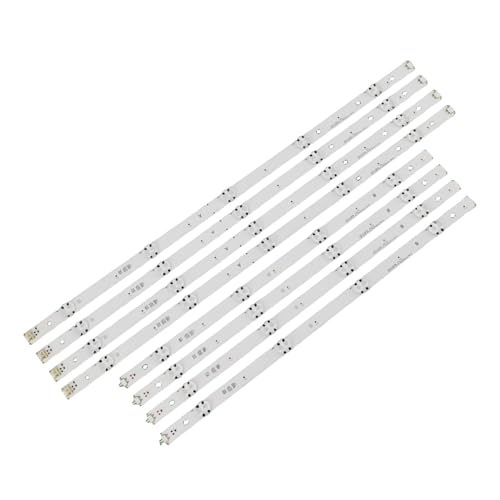 HereBelieve 8pcs LED Backlight Strips for 49" TV 49UJ6300 49LJ5550 49LK5700PSC 49UK6200 NC490DUE-AAFX1-41CA