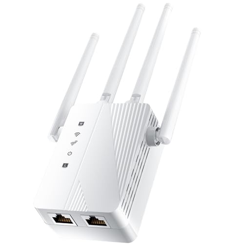 2026 WiFi Extender Signal Booster, Longest Range up to 16000 sq.ft for Home, Wireless Internet Extender with Ethernet Port, Compatible with 99% Routers
