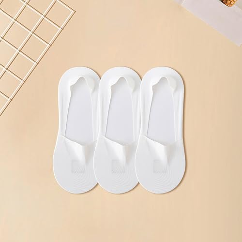 3 Pairs Men No Show Socks Ice Feeling Low Cut Liner Socks Non Slip Lightweight Invisible Hidden Thin Socks