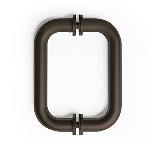 Fab Glass And Mirror 6 Inch Back To Back 'C' Pull Handle With Oil Rubbed Bronze Finish For Shower Door #TOP21