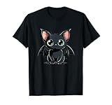 Costume de chat mignon avec chauve-souris pour les amateurs de chats chauve-souris T-Shirt