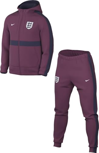 Nike Herren Trainingsanzug England Sportswear Ce Trk Suit Hd Wvn, Rosewood/Purple Ink/White, FJ7296-653, XL