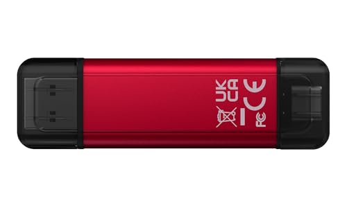 SSD portátil Kingston 1TB con doble conector USB-A y USB-C para transferencia rápida de datos 3