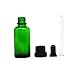 Yizhao Verde Frasco Cuentagotas Cristal 30ml, Botellas Cuentagotas con [Pipeta Cuentagotas Cristal],...