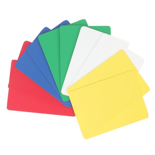 Operitacx Lot de 10 Cartes De Coupe Poker Plastique 3.43 X 2.52 Pouces Outils Pratiques pour Jeux De Société Accessoires De Réutilisables Étanches