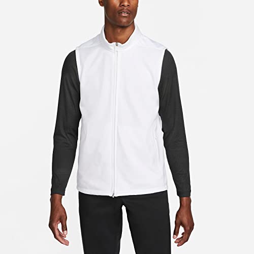 Nike Therma-Fit Victory Men's 1/2-Zip Golf Vest (White/Black, Large) #TOP1