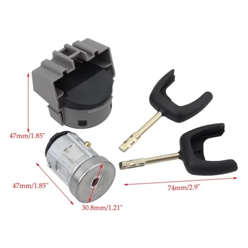 Bloqueo de encendido compatible con Ford Transit Focus 2006-2014 interruptor coche llave 2 pz 6