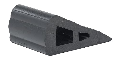 Vestil RBW-2 Industrial Rubber Wedge, 6-1/2" Length, 4" Width, 3" Height, black