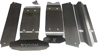 for Traxxas X-Maxx XMAXX 6S 8S Stainless Steel Chassis Protector (Front+Center+Rear) Skid Plate -5pcs Set Full Protection Type