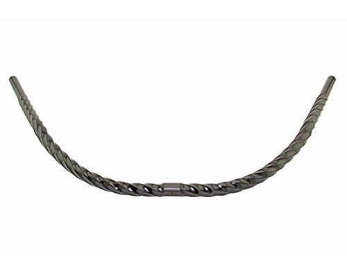 Alta Bicycle Beach Cruiser Twisted Moon 25.4mm Bike Handlebar, Multiple Colors (Black)