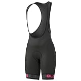 Alé Cycling Solid Traguardo Trägershorts Damen schwarz Größe M 2022 Bib Shorts