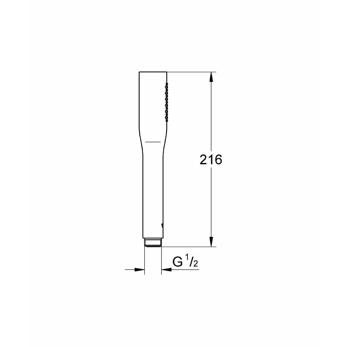 GROHE Manopola Doccia Vitalio Get, Cromo, 27458000