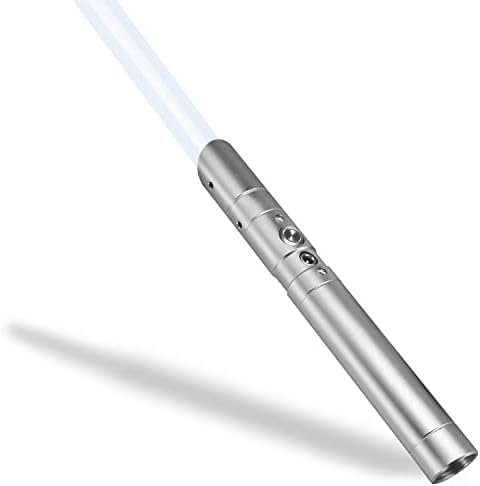 Lightsaber Rechargeable 7 RGB Color Metal Hilt Dueling LED Light Saber for Adults Kids Cosplay Accessories with Sound Mode