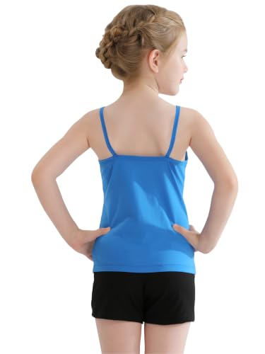 Image of QBK Girls Tank Top Camisole Cotton Cami Spaghetti Strap Undershirt