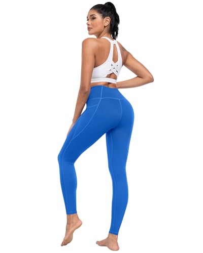 Image of ATHVOTAR Leggings with Pockets for Women, 7 Packs High Waisted Workout Tummy Control Yoga Pants