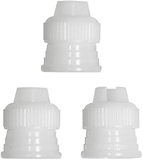 PME Icing Bag Adaptors Set of 3, White,6.5 x 2 x 9 cm