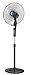 THOMSON Standventilator 40cm Durchmesser, 3 Geschwindigkeitsstufen, Oszillierend, 2 Stunden Timer, bis zu 135cm Höhenverstellbar, Neigbar, 55 Watt Leistung, schwarz