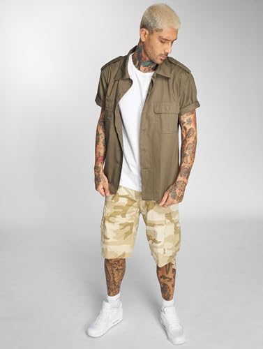 Brandit Us Shirt Short Sleeve, Uomo, Olive, 7XL - 4